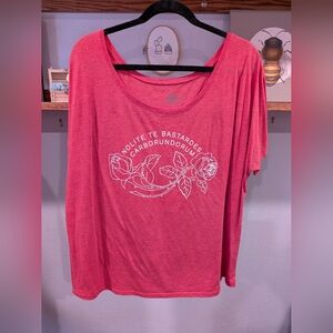 Women's Red Graphic Tee